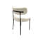 Table de salle à manger 63 po 63 po et 6 chaises courbées sans accoudoirs, siège confortable pour 4 à 8 personnes avec un bon rapport qualité-prix-400930697