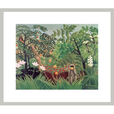 Exotic Landscape by Henri Rousseau -Framed Giclee Print