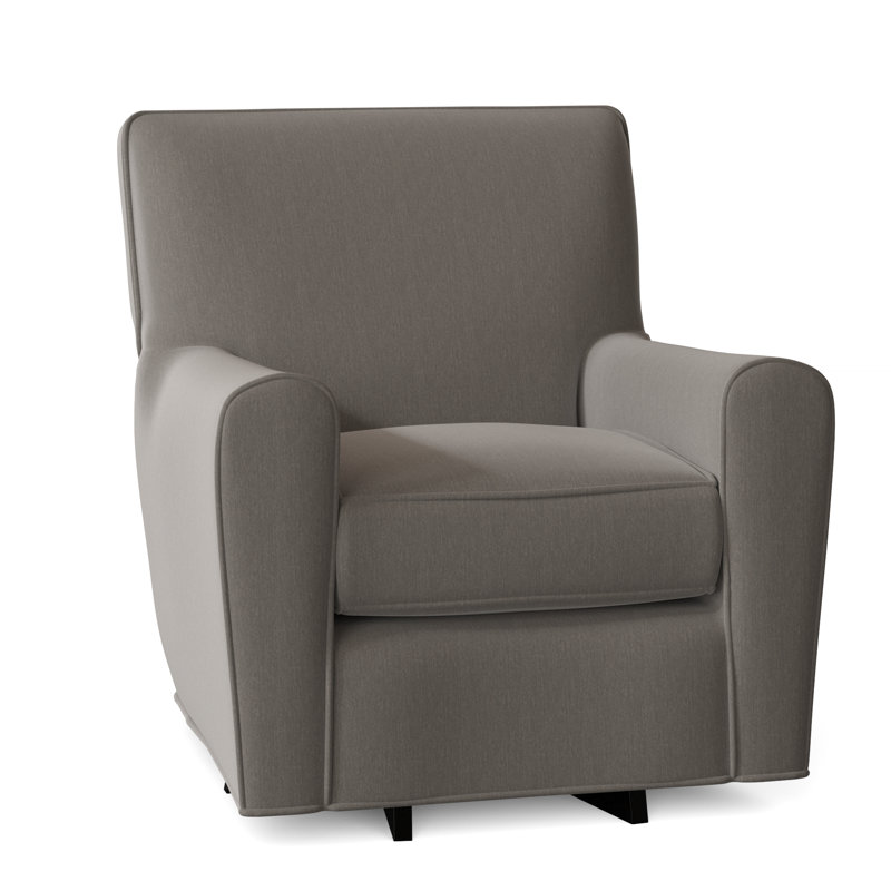 Fauteuil pivotant large de 32 po Venus, Oui, Peyton en sergé performance gris