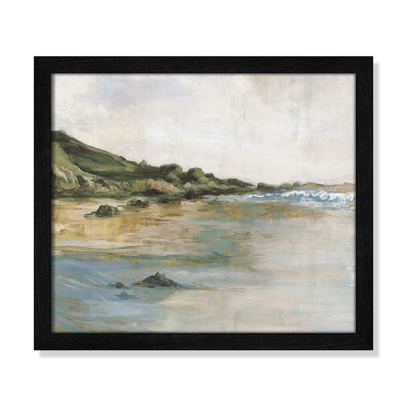 Impression «Tide’s Edge» par Casa Fine Arts, Noir, Reproduction encadrée sans passe-partout, H 13 po x l 15 po x P 0,75 po