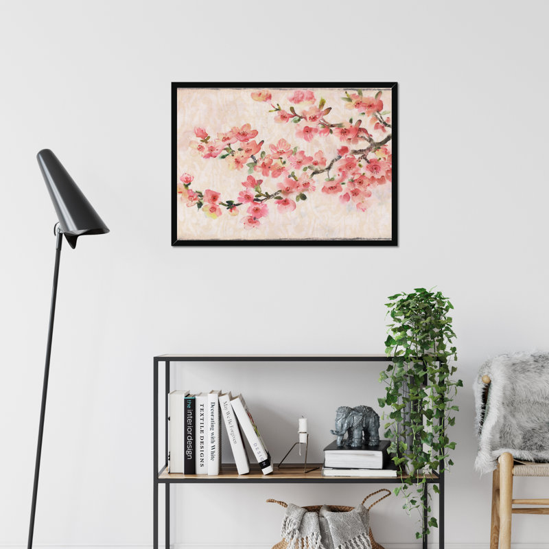 Cherry Blossom Composition I by Timothy O' Toole - Painting, Black Framed Paper Print, 55cm H x 80cm W