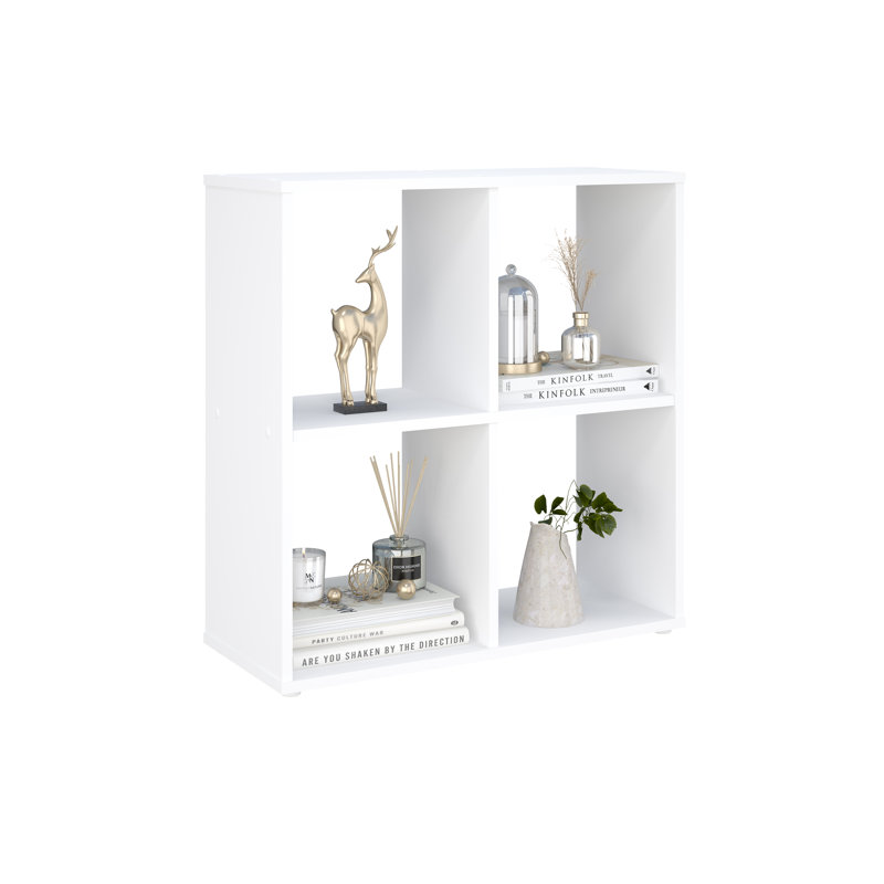 Riloh Bookcase, White, (8 Shelves) 142cm H x 69.8cm W x 29cm D