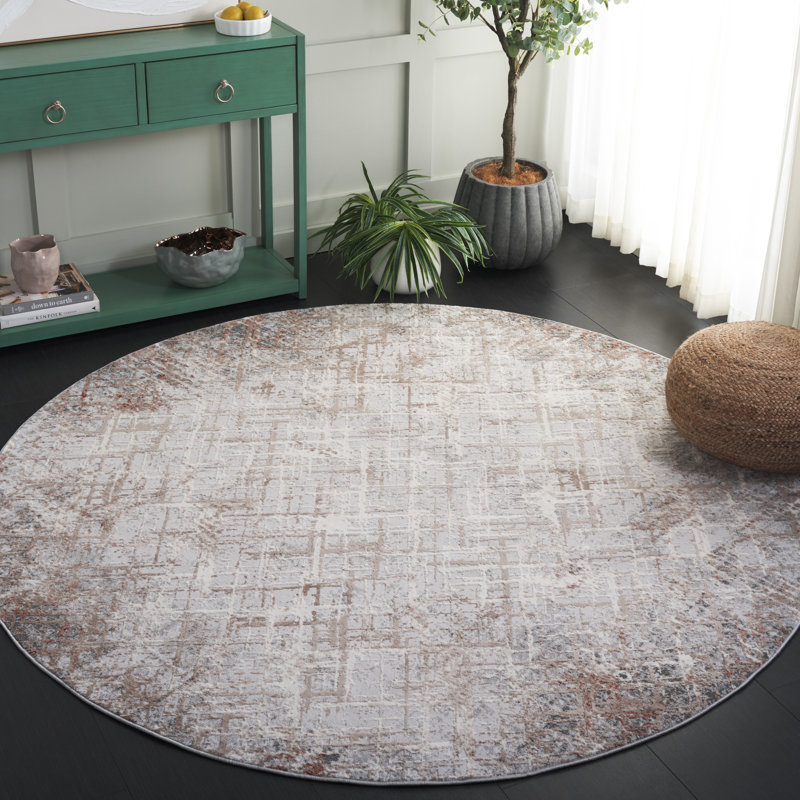 Vogue Performance Abstract Rug, Round 6'7"