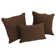 Solid Colour Cotton Blend Reversible Throw Pillow