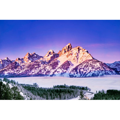 Sunrise In The Tetons by Brendon Lutnick - Wrapped Canvas Print