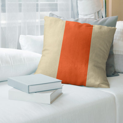 Striped Linen Reversible Pillow Cover