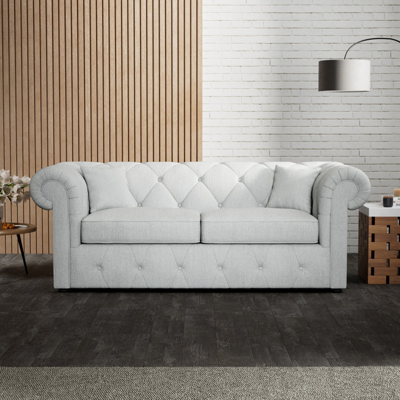 Ellrich 3 Seater Sofa Bed, Light Blue
