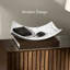 Table basse décorative en marbre blanc Creative Scents pour salon / salle à manger-123323334