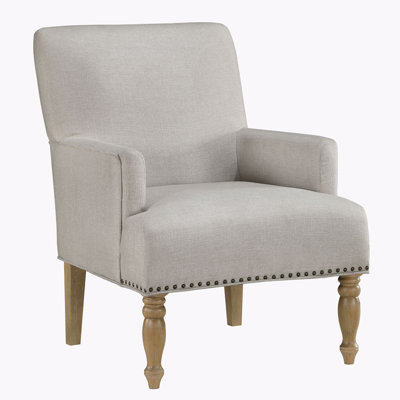 26.75" Linen Armchair