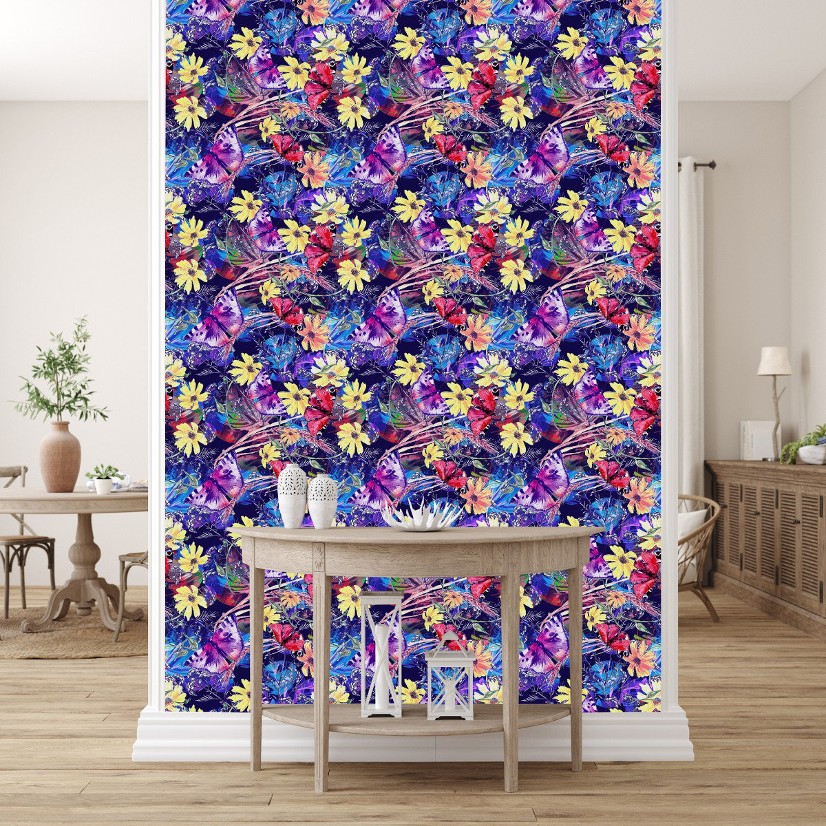 Red Barrel Studio Zyshon Peel & Stick Floral Wallpaper - Wayfair Canada