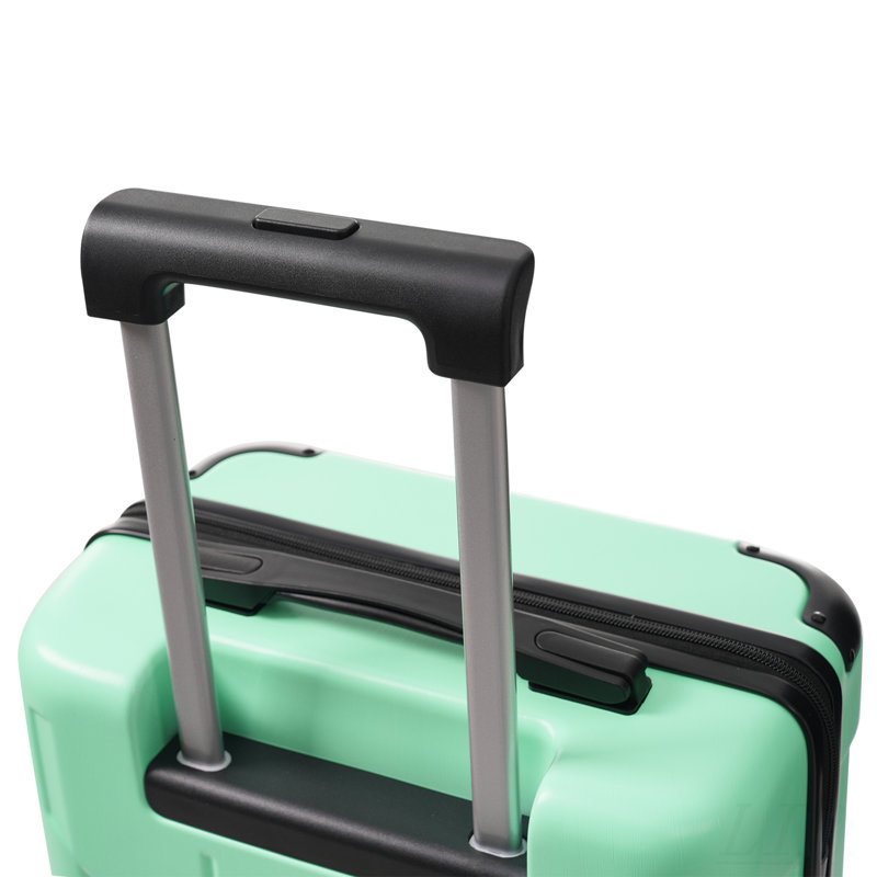 Valise de transport durable en ABS léger de 20 pouces avec roulettes pivotantes, verrou TSA et 2 cubes d'emballage, vert crème