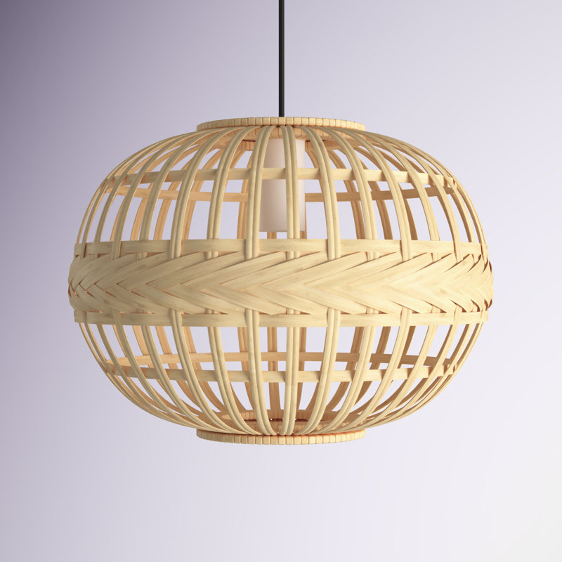 Luminaire suspendu en forme de globe à 1 lumière Ria