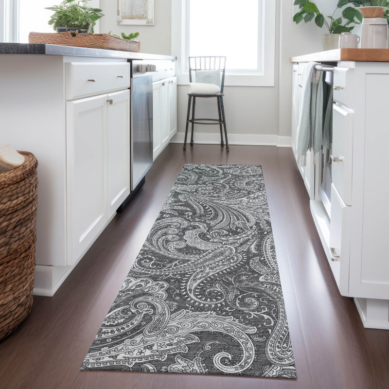 Tapis intérieur / extérieur Fareham avec envers antidérapant, Tapis de couloir 2 pi 3 po x 7 pi 6 po