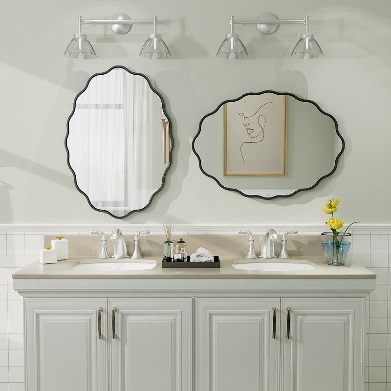 Miroir mural Amara Wavy, 28 po x 20 po