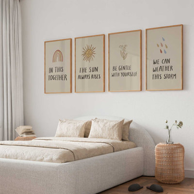 Doux rappels, ensemble de 4 impressions