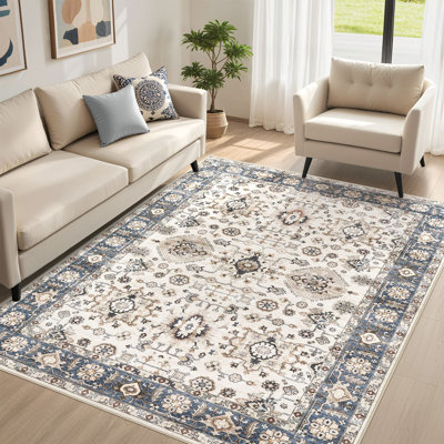 Tapis lavable à motif de cachet moderne, tapis à imprimé géométrique abstrait pour la cuisine d'entrée, tapis de sol doux sans perte de poils