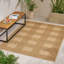 Tapis intérieur / extérieur naturel en polypropylène naturel 5 pi 3 po x 7 pi