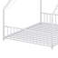 Structure de lit pour enfant pleine grandeur avec bandes lumineuses à DEL, structure de lit en fer sur le toit