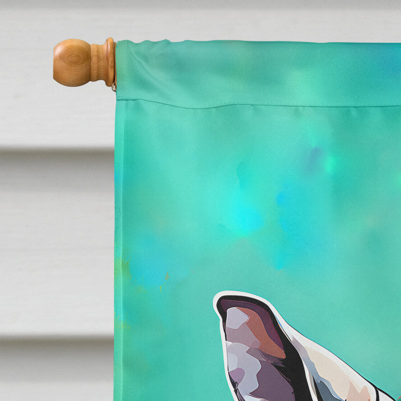 Drapeau de maison de hippie animal rhinocéros