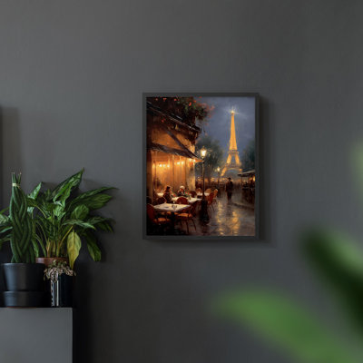 Paysages de la série Cccxxxi - Impression encadrée de qualité supérieure - Prêt à être accroché - Aucun clou requis