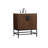 Corley 30'' Single Bathroom Vanity with Engineered Marble Top-667634371