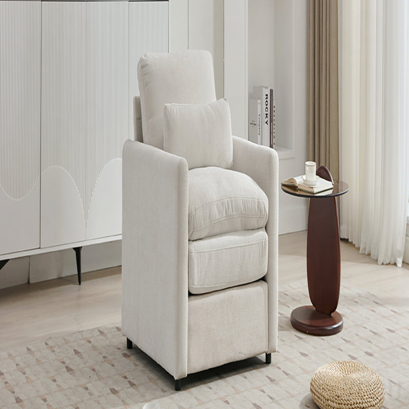 Fauteuil rembourré 31,9 "surdimensionné et confortable, Beige