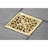 Kingston Brass Watercourse 4-Inch Square Grid Shower Drain with Hair Catcher