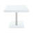 Creston White High Gloss And Chrome Rectangular Dining Table
