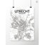 Utrecht City Map - No Frame Print-1752628373
