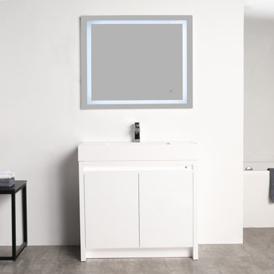 Meuble-lavabo autoportant 36 po avec lavabo Laxita