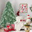  Arbre de Noël avec embouts en PE + PVC - arbre unique avec branches articulées, assemblage facile, support en métal stable, décoration de Noël accrocheuse, arbre de Noël-503584986