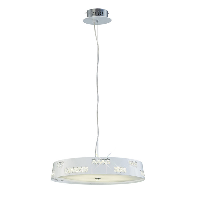 Pisces 1 - Light White LED Drum Pendant
