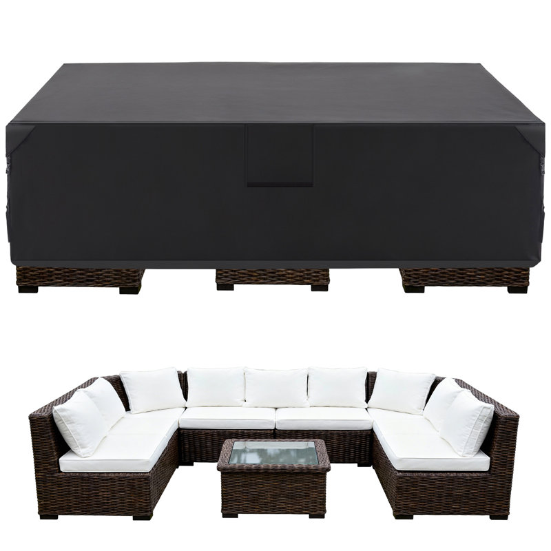 Waterproof Rectangular Outdoor Furniture Cover for Sectional Sofa Set