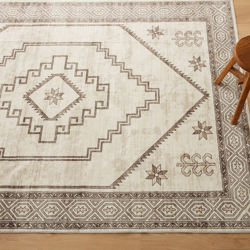 Oriental Machine Tufted Shag Area Rug, Rectangle 120 x 170 cm
