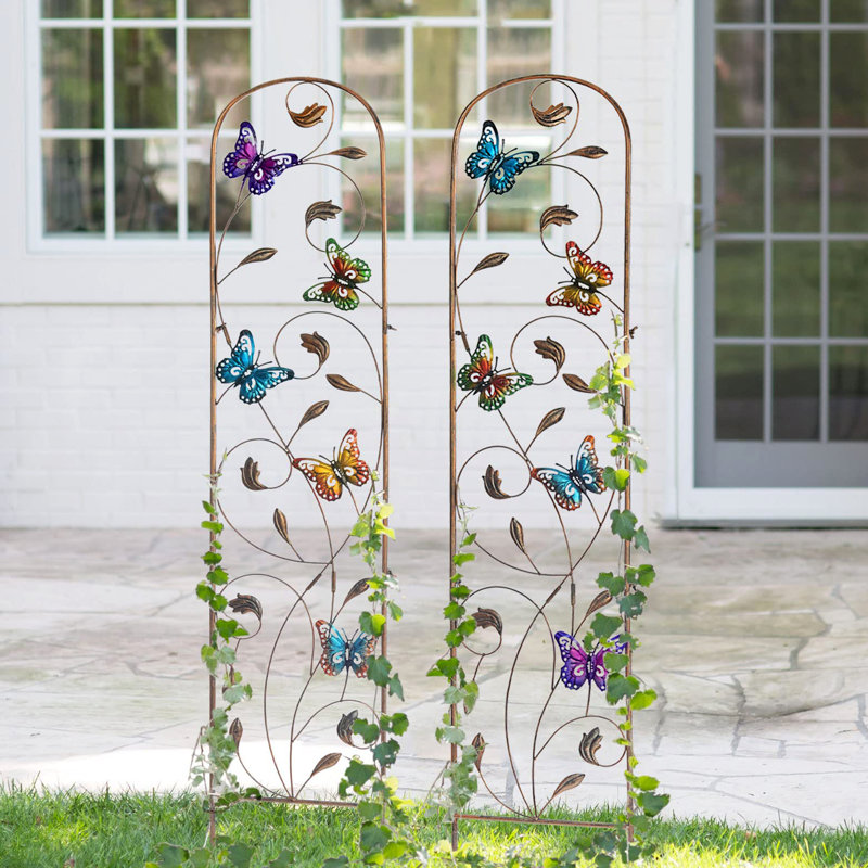 2 Pack Metal Garden Trellis