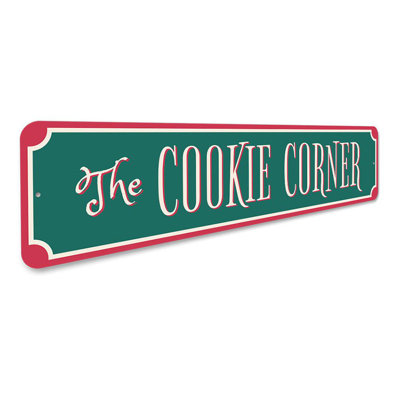 The Cookie Corner Holiday Sign - 6" X 24"