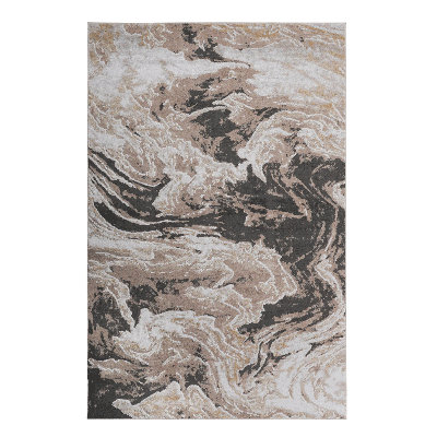 8X10 L.Brown / Abstract Area Rug