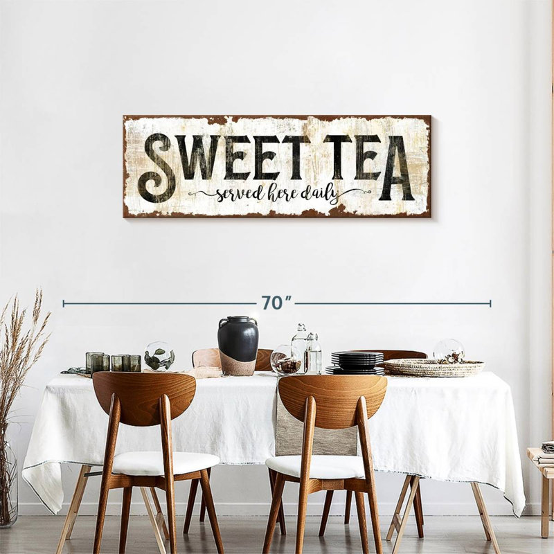 Signe «Sweet Tea», H 54 po x l 18 po x P 1,25 po