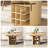 47-59" Extendable Dining Table With Storage For 4-6