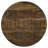 Natural And Black Drum Base Accent Table