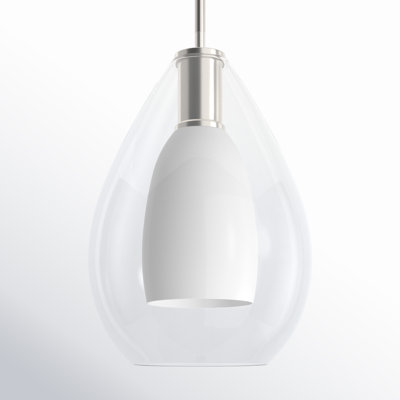 Eldine Single Light Glass Dimmable Pendant