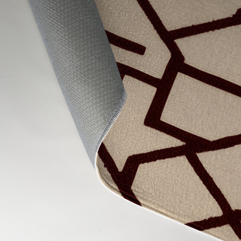 Tapis intérieur et extérieur beige Trellis, Rectangulaire 3 pi x 5 pi