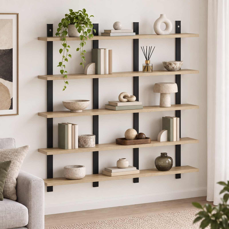 Floating Shelf, Black Oak