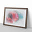 Eye of a Red Poppy Flower in Abstract - Picture Frame Graphic Art Print-55726797-55726799