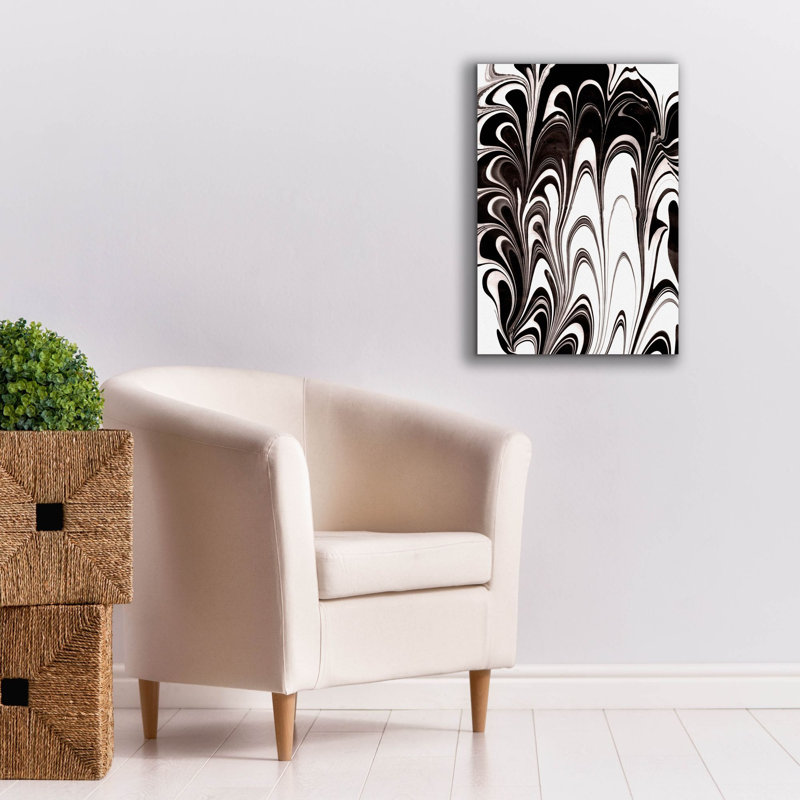 «Yinyang 6» par Alicia Ludwig, art mural sur toile, H 26 po x l 18 po x P 0,75 po