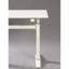 Bureau debout blanc transitionnel réglable de 47 po à hauteur réglable pour usage de bureau blanc, mobilier, capacité de poids de 220 lb,