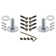 Prairie Plate with Decorative Keyhole and Crystal Black Door Knob