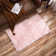 Daruis Faux Sheepskin Fur Shag Washable Rug in Soft Pink