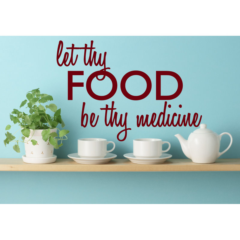 Food & Beverage Non-Wall Damaging Wall Decal, Burgundy, 17" H x 25" W x 0.01" D