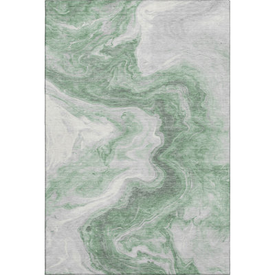 Premium Machine Washable Metinaro AMF1706 Abstract Rug